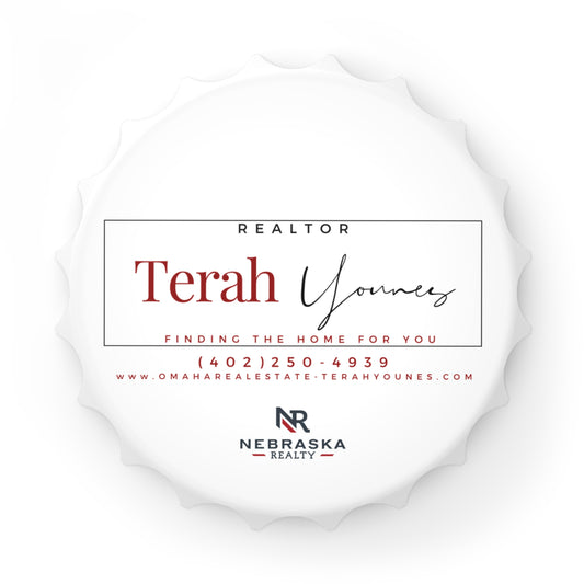 Custom Realtor Bottle Opener - Unique Housewarming Gift for New Homeowners - Personalized for Terah Younes