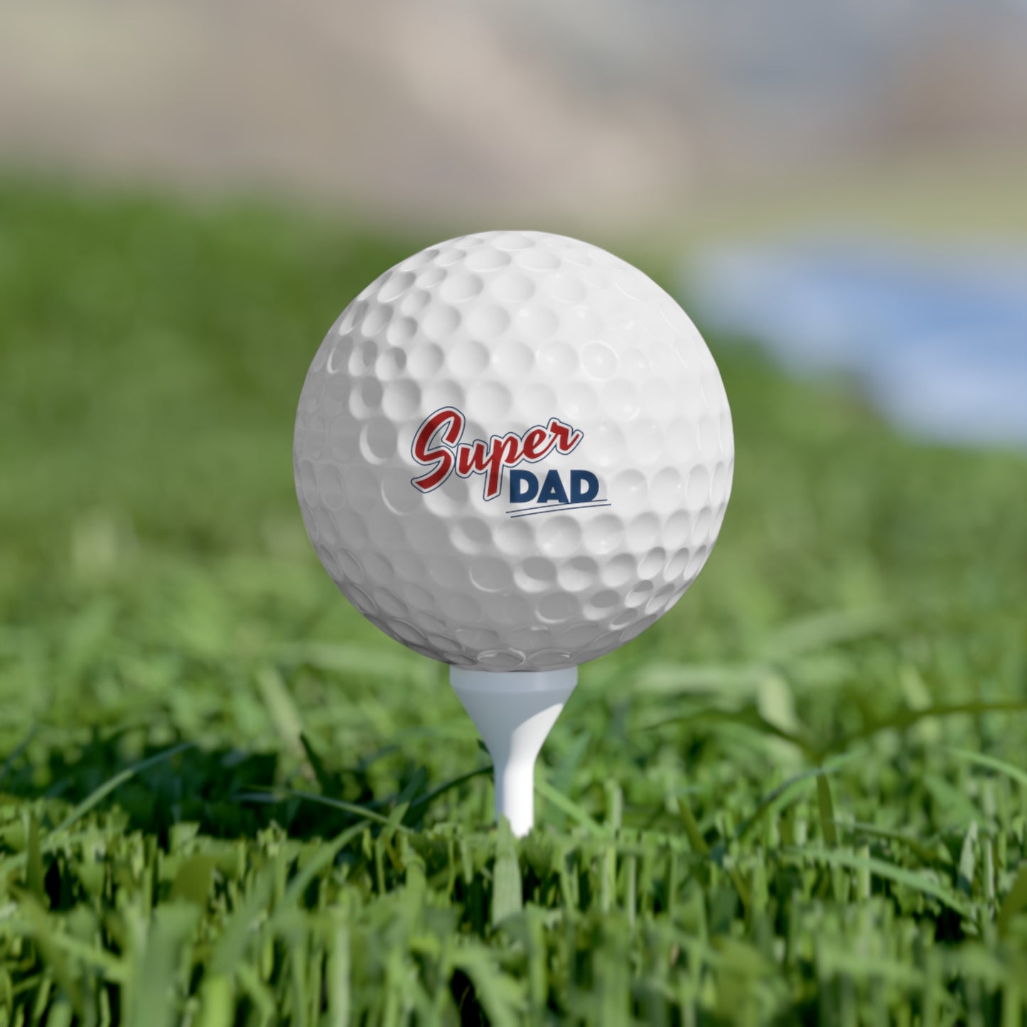 Super Dad Golf Balls - 6 Pack - Perfect Gift for Father's Day and Golf Lovers