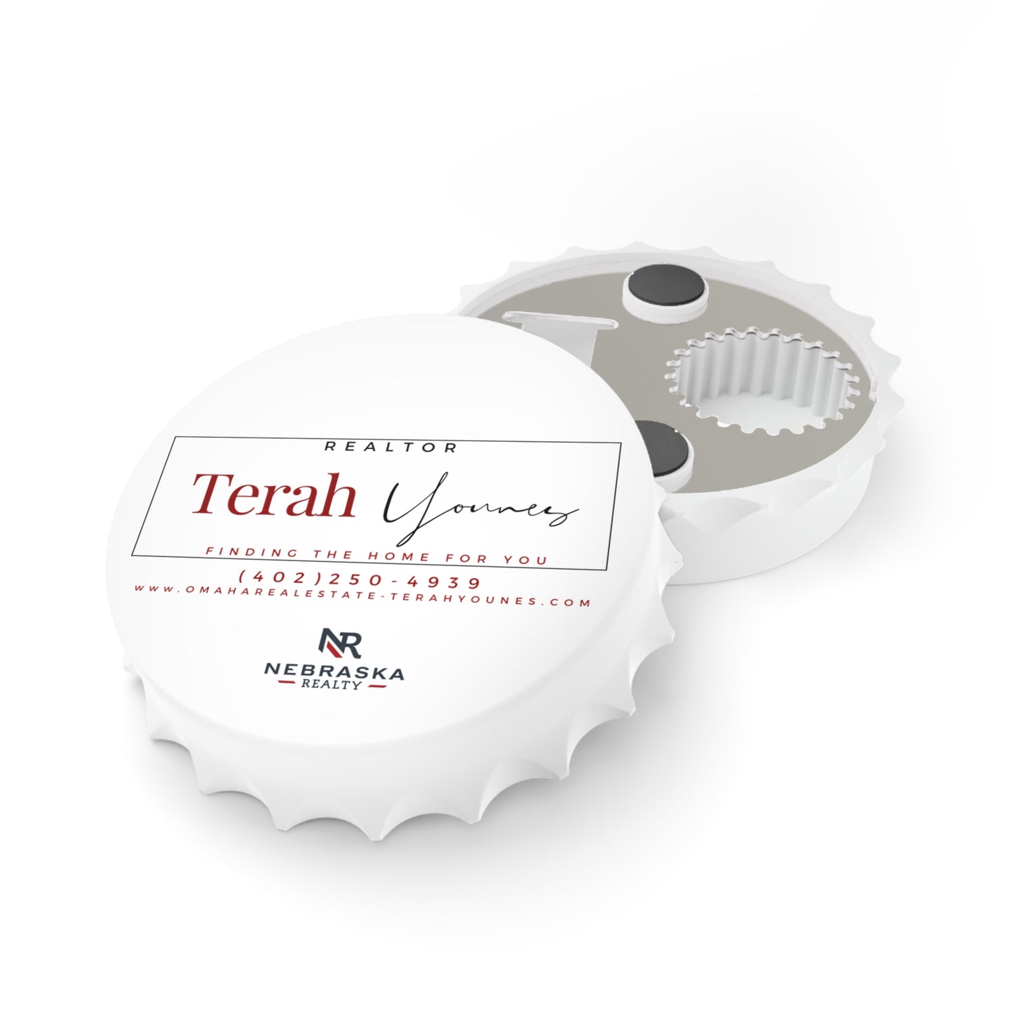 Custom Realtor Bottle Opener - Unique Housewarming Gift for New Homeowners - Personalized for Terah Younes