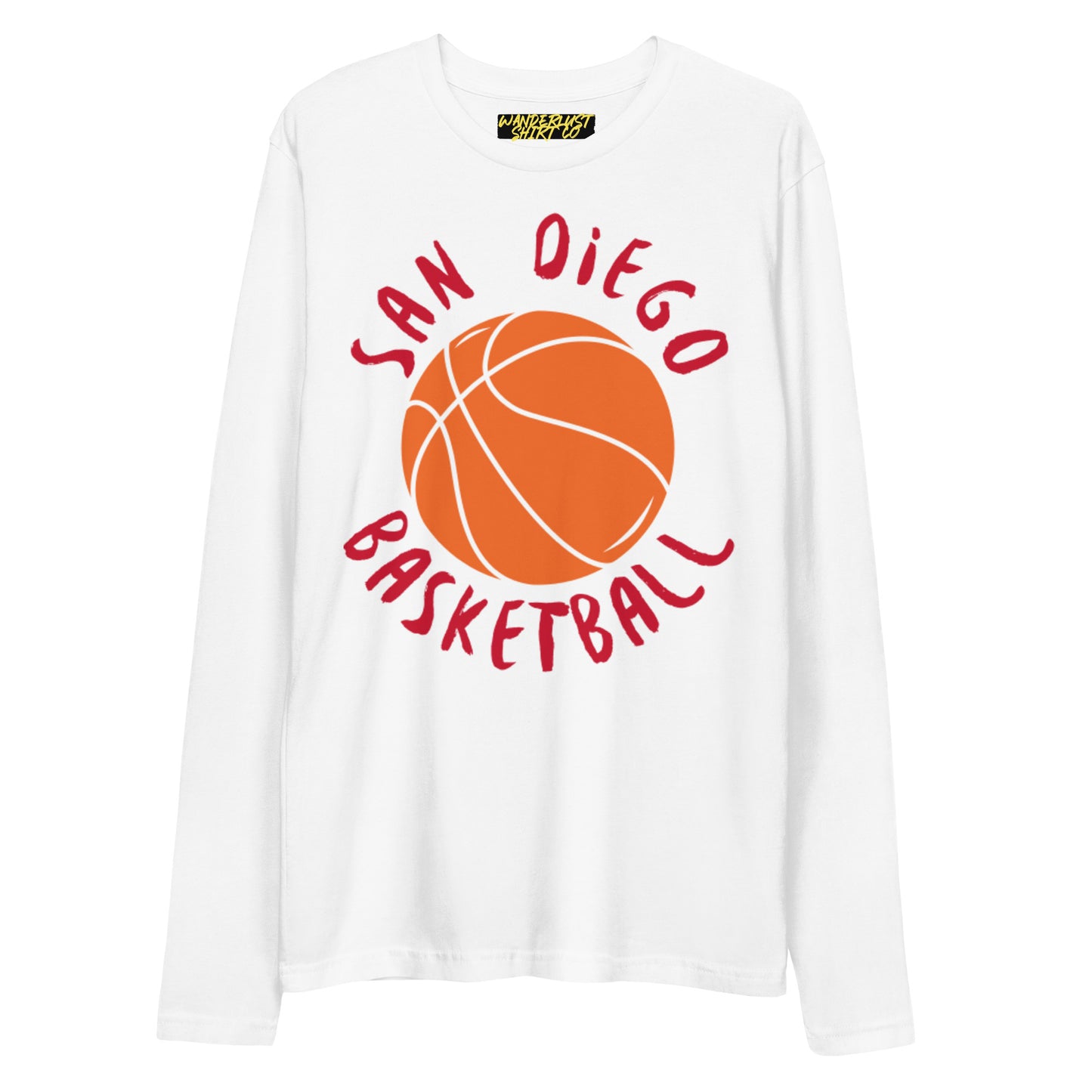 San Diego Basketball - Long Sleeve Fitted Crew