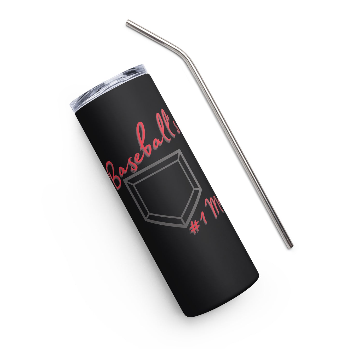Baseball's #1 Mom - Stainless steel tumbler