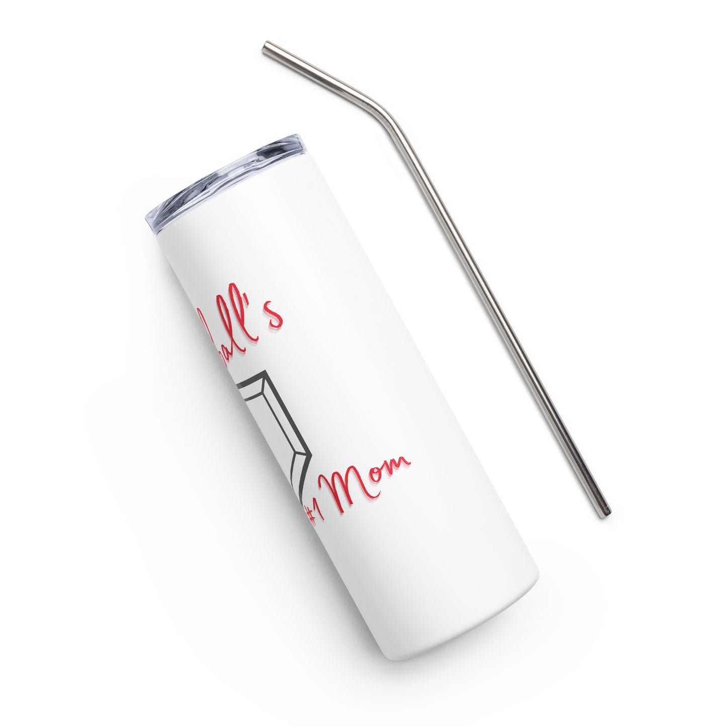 Baseball's #1 Mom - Stainless steel tumbler