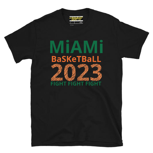 Miami Basketball - Fight Fight Fight - Short-Sleeve Unisex T-Shirt