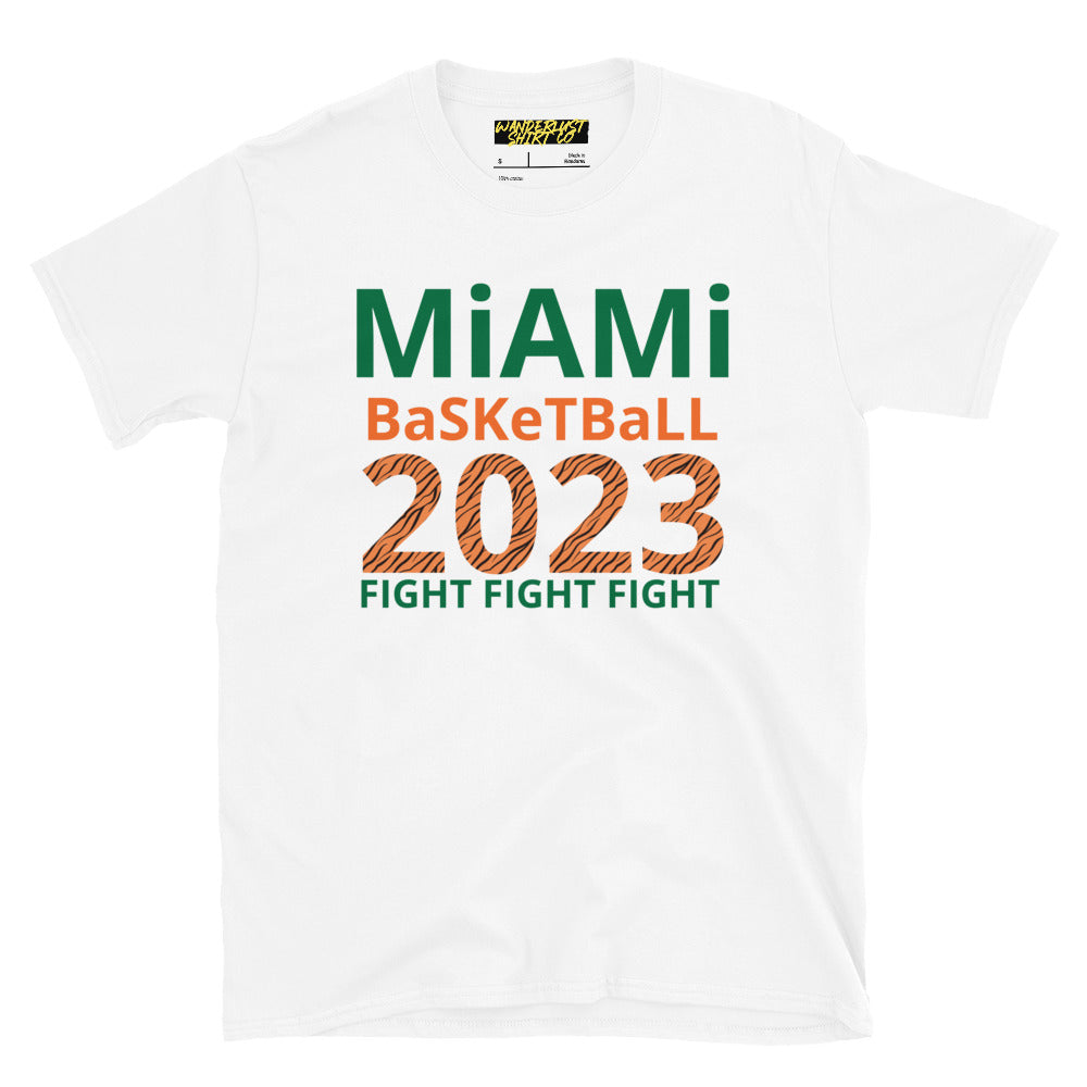 Miami Basketball - Fight Fight Fight - Short-Sleeve Unisex T-Shirt