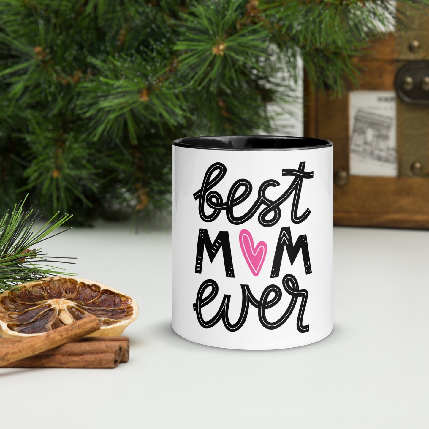 Best Mom Ever Mug with Color Inside - Mom / Mother - Coffee