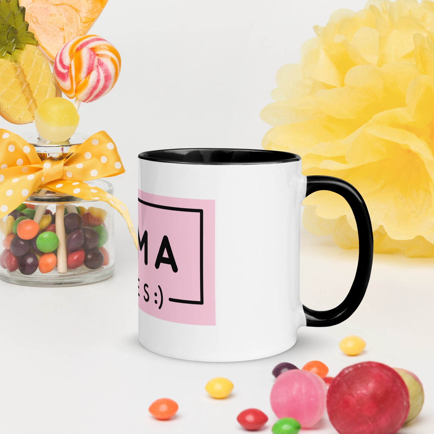 Mama Vibes Coffee Mug with Color Inside - Mom Mother