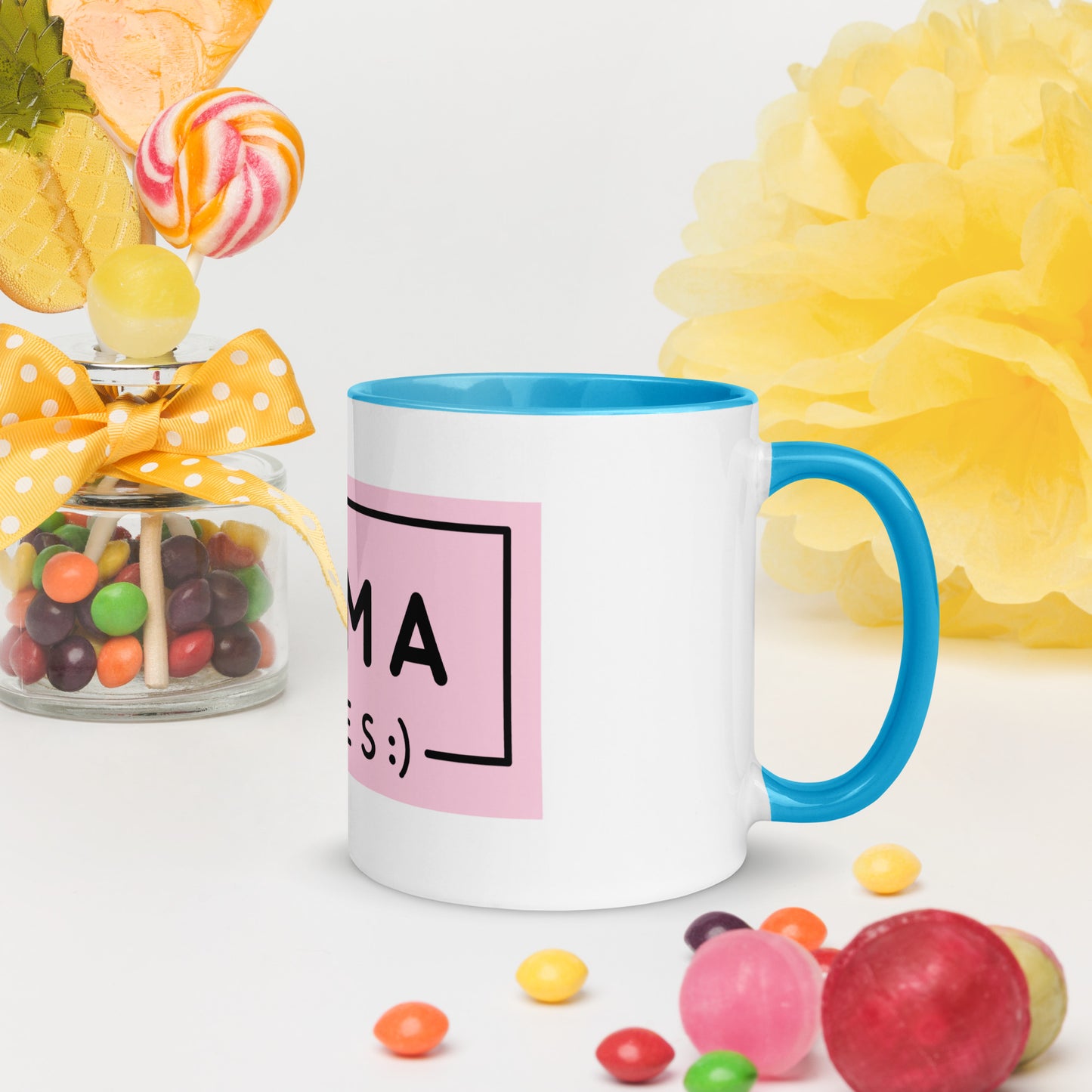 Mama Vibes Coffee Mug with Color Inside - Mom Mother