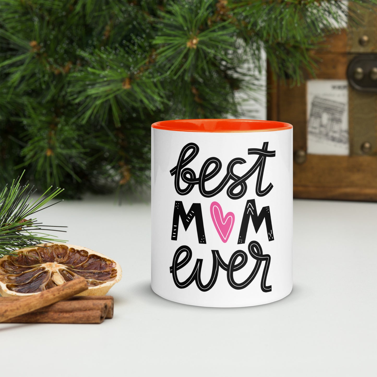Best Mom Ever Mug with Color Inside - Mom / Mother - Coffee