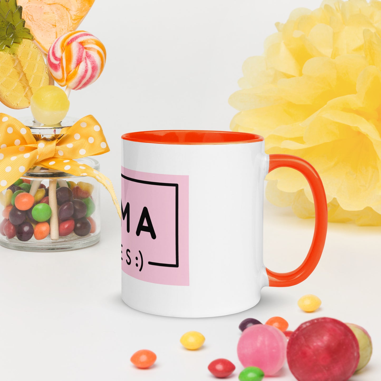 Mama Vibes Coffee Mug with Color Inside - Mom Mother