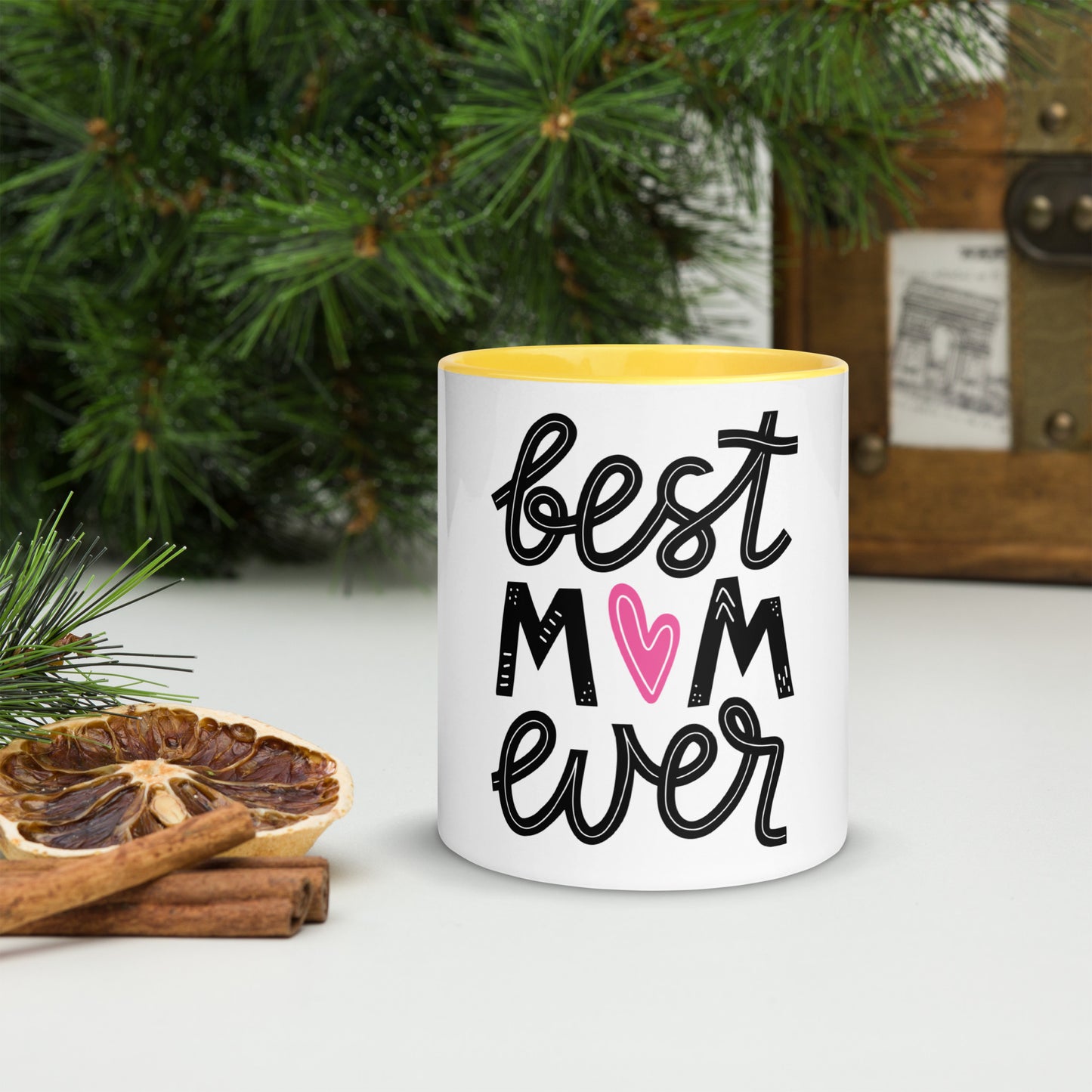 Best Mom Ever Mug with Color Inside - Mom / Mother - Coffee