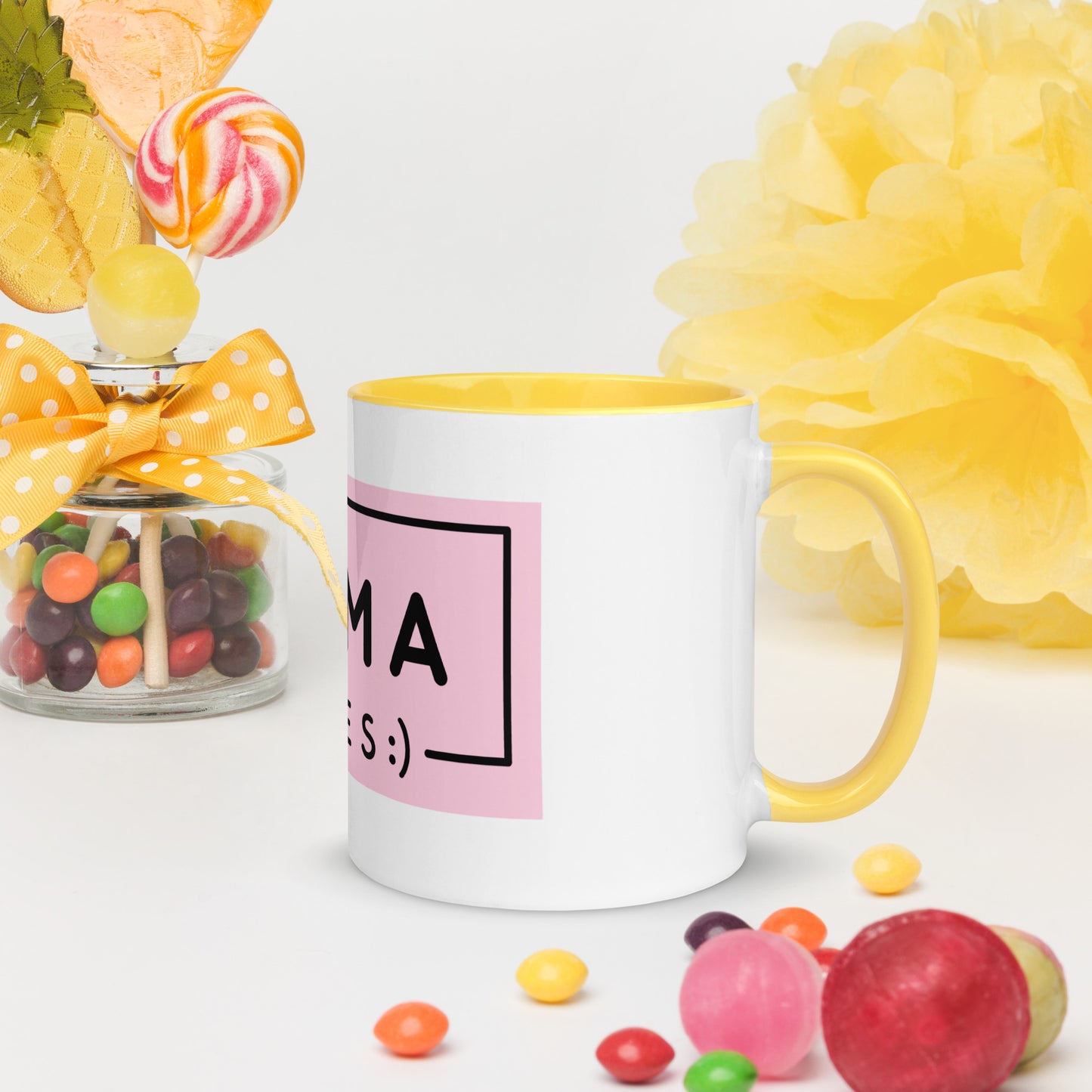 Mama Vibes Coffee Mug with Color Inside - Mom Mother