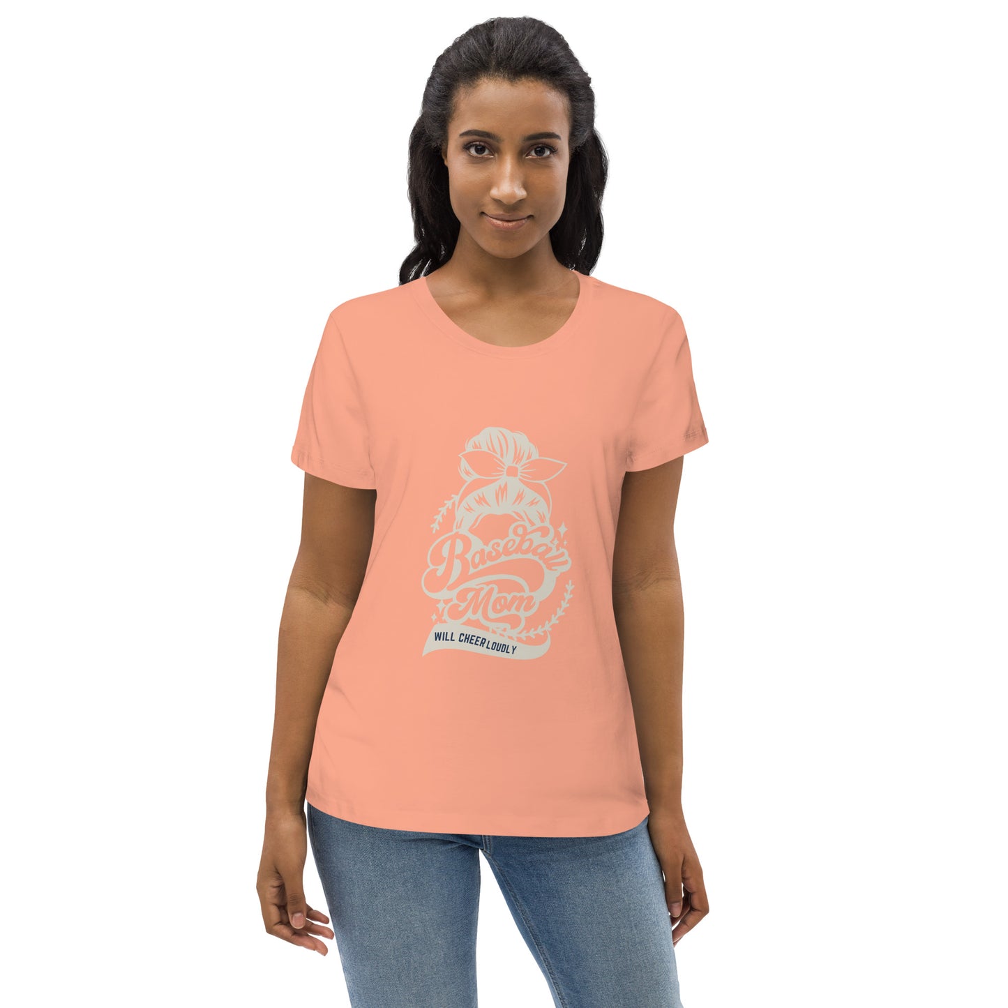 Baseball Mom - mom/mother baseball - Women's fitted eco tee