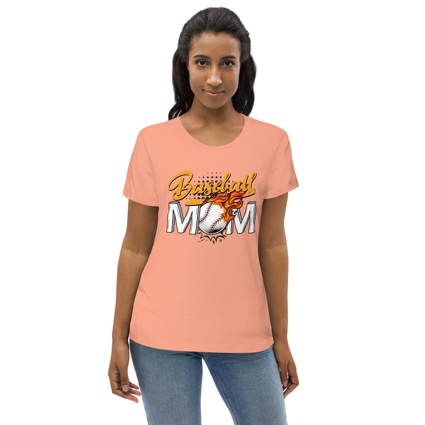 Baseball MOM - Baseball Mom / Mother - Women's fitted eco tee
