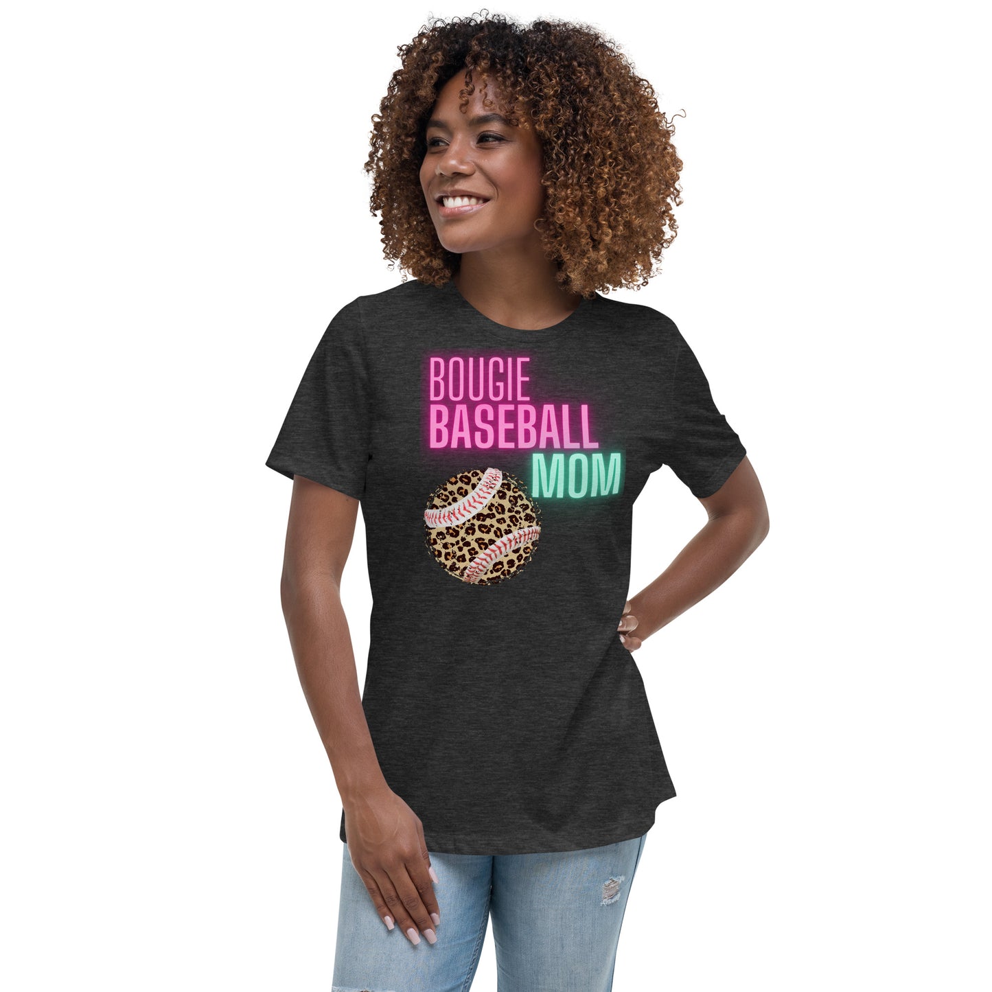 Bougie Baseball Mom - Women's Relaxed T-Shirt