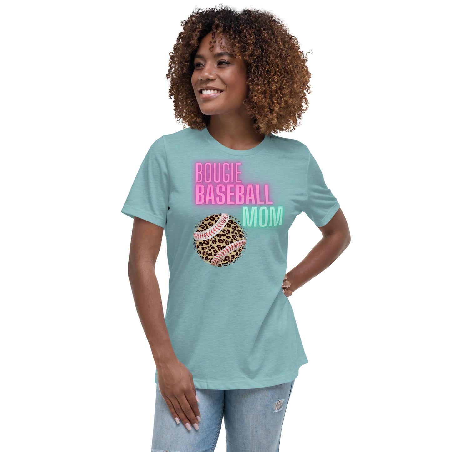 Bougie Baseball Mom - Women's Relaxed T-Shirt
