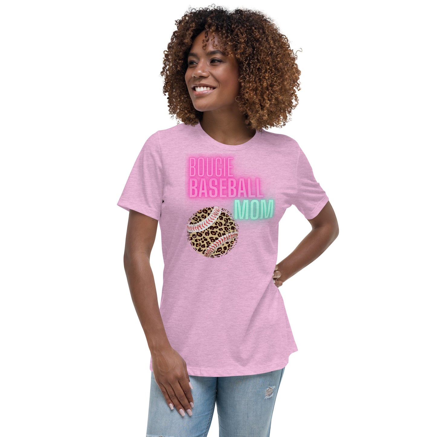 Bougie Baseball Mom - Women's Relaxed T-Shirt