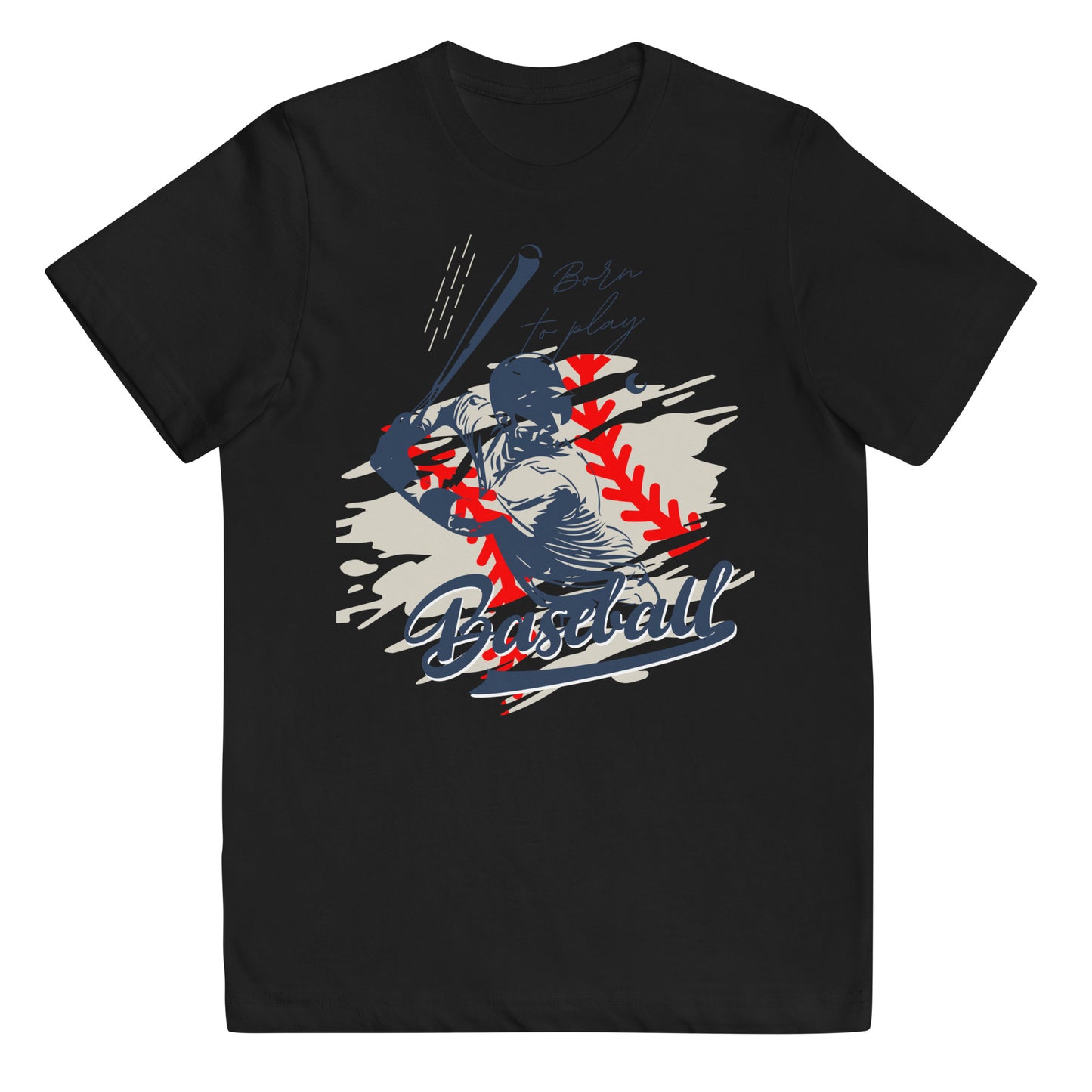 Born to Play Baseball Youth jersey t-shirt