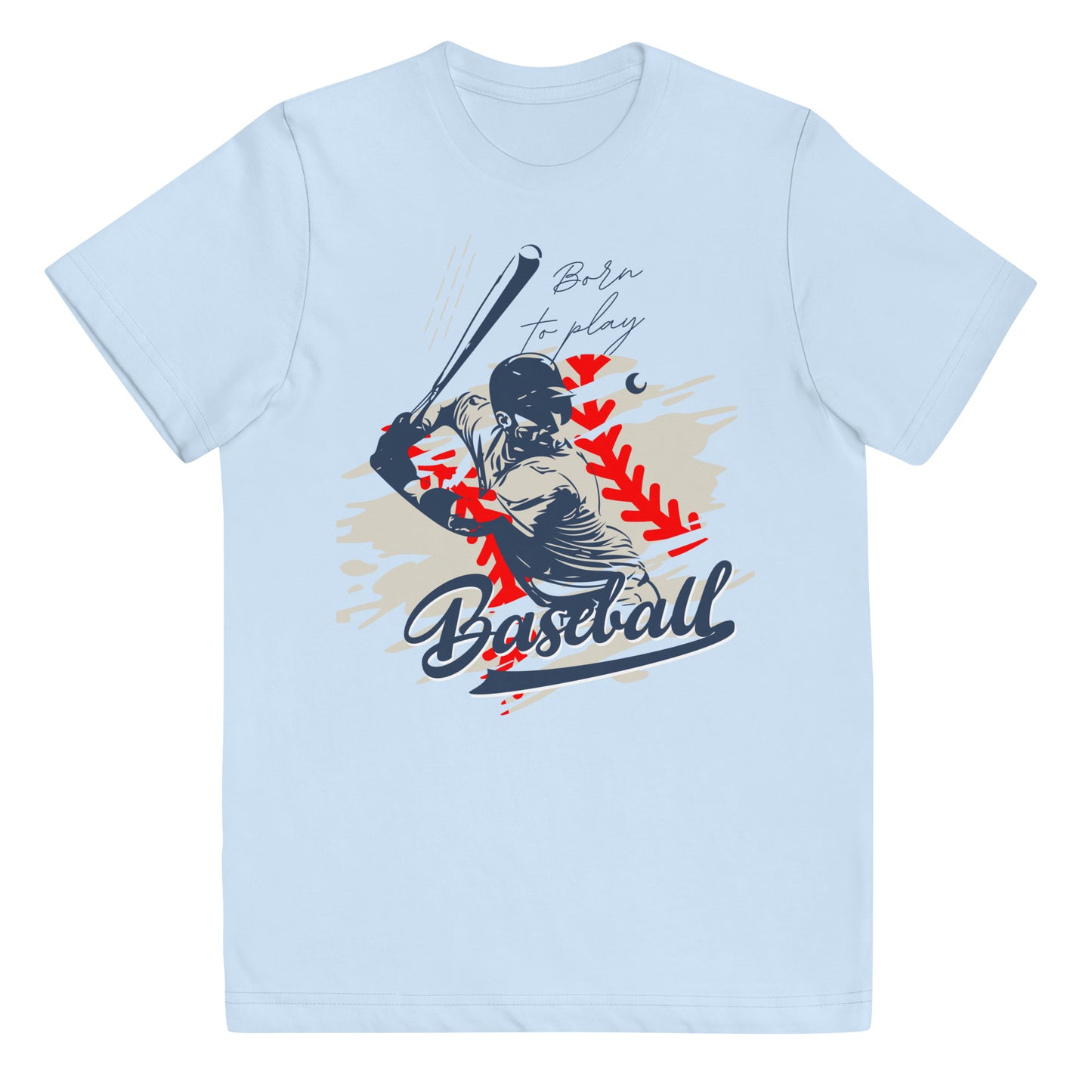 Born to Play Baseball Youth jersey t-shirt