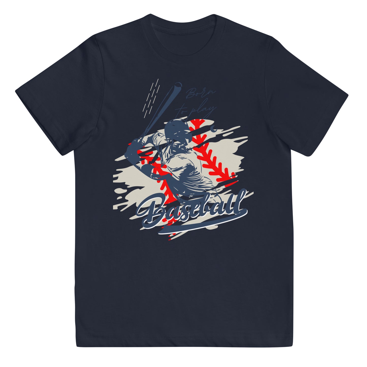 Born to Play Baseball Youth jersey t-shirt