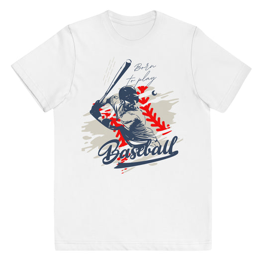Born to Play Baseball Youth jersey t-shirt