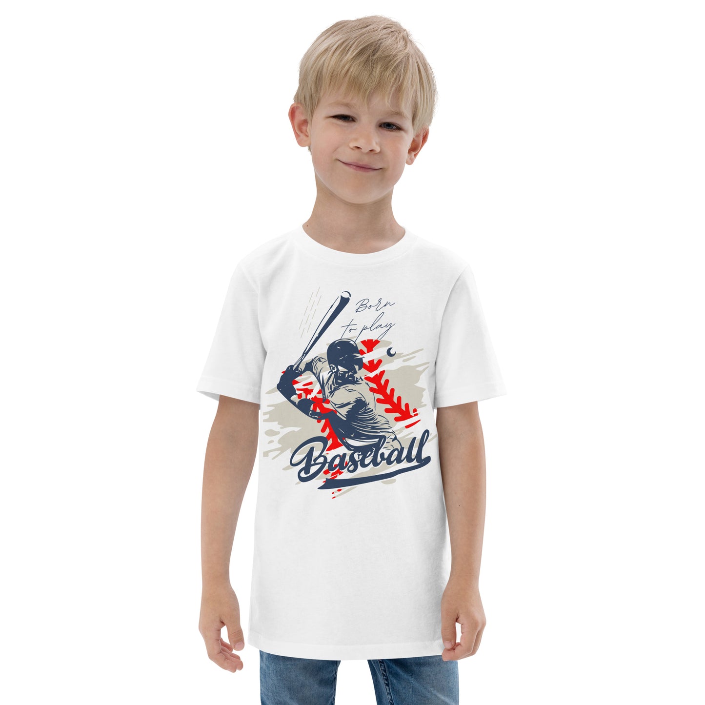 Born to Play Baseball Youth jersey t-shirt