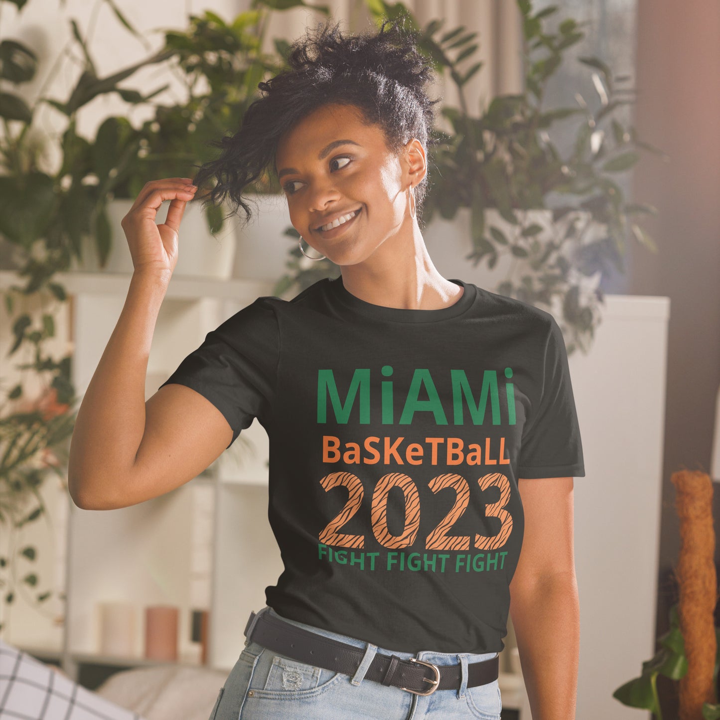 Miami Basketball - Fight Fight Fight - Short-Sleeve Unisex T-Shirt