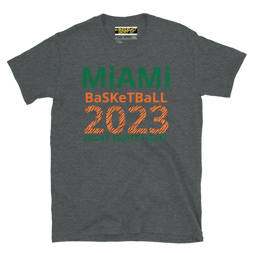 Miami Basketball - Fight Fight Fight - Short-Sleeve Unisex T-Shirt