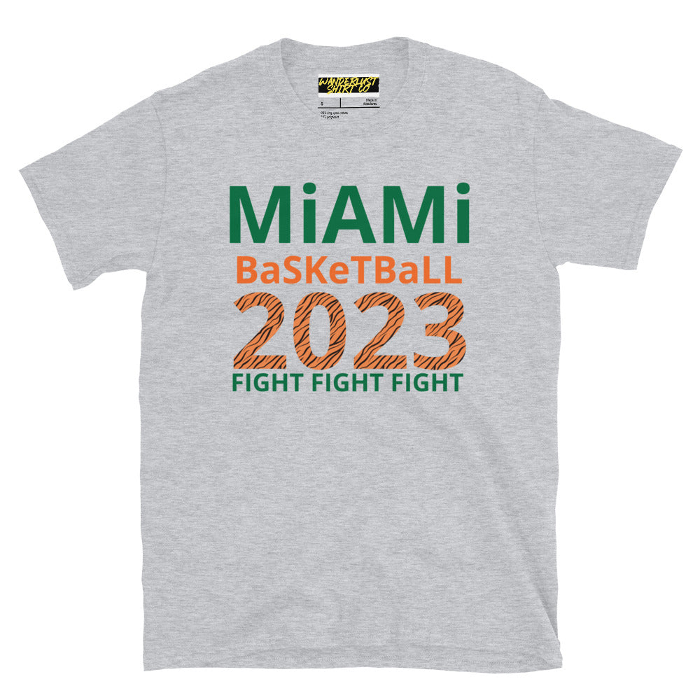 Miami Basketball - Fight Fight Fight - Short-Sleeve Unisex T-Shirt