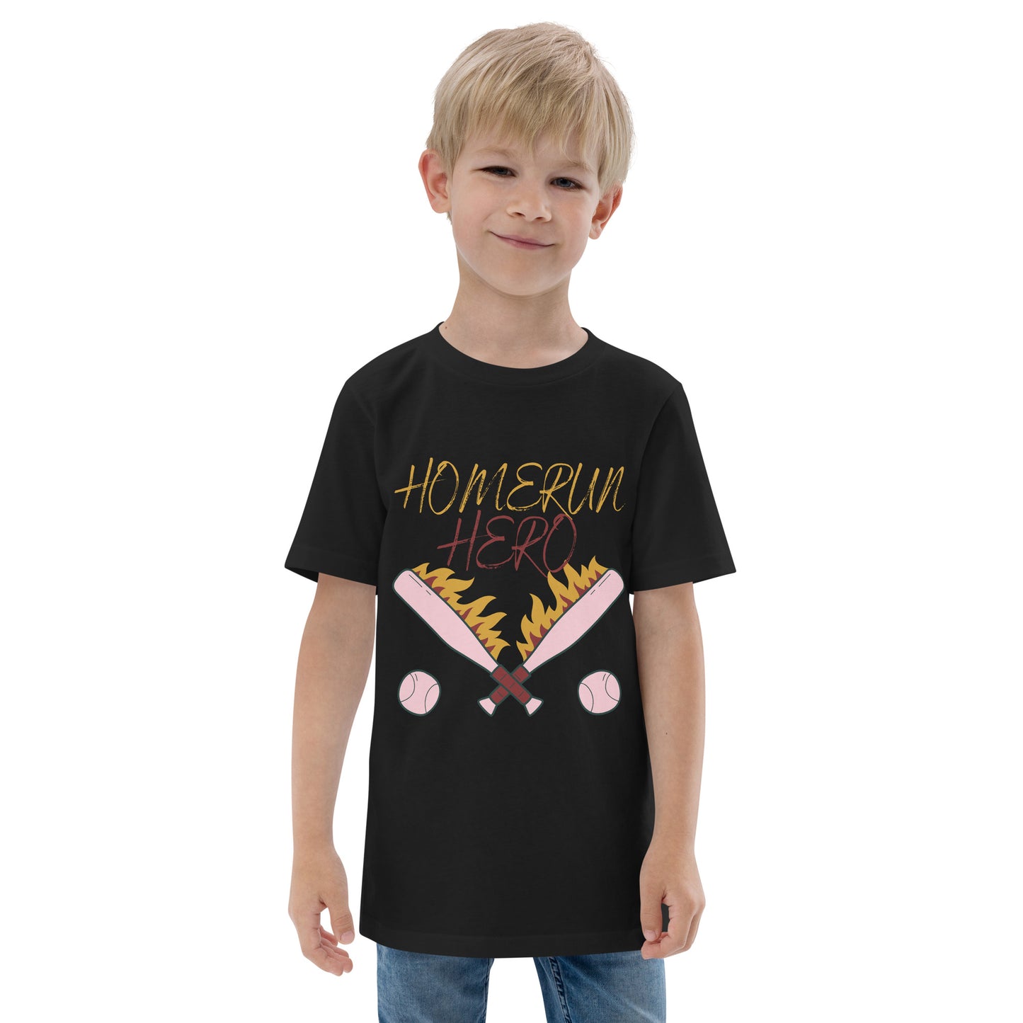 Baseball Homerun Hero Youth jersey t-shirt