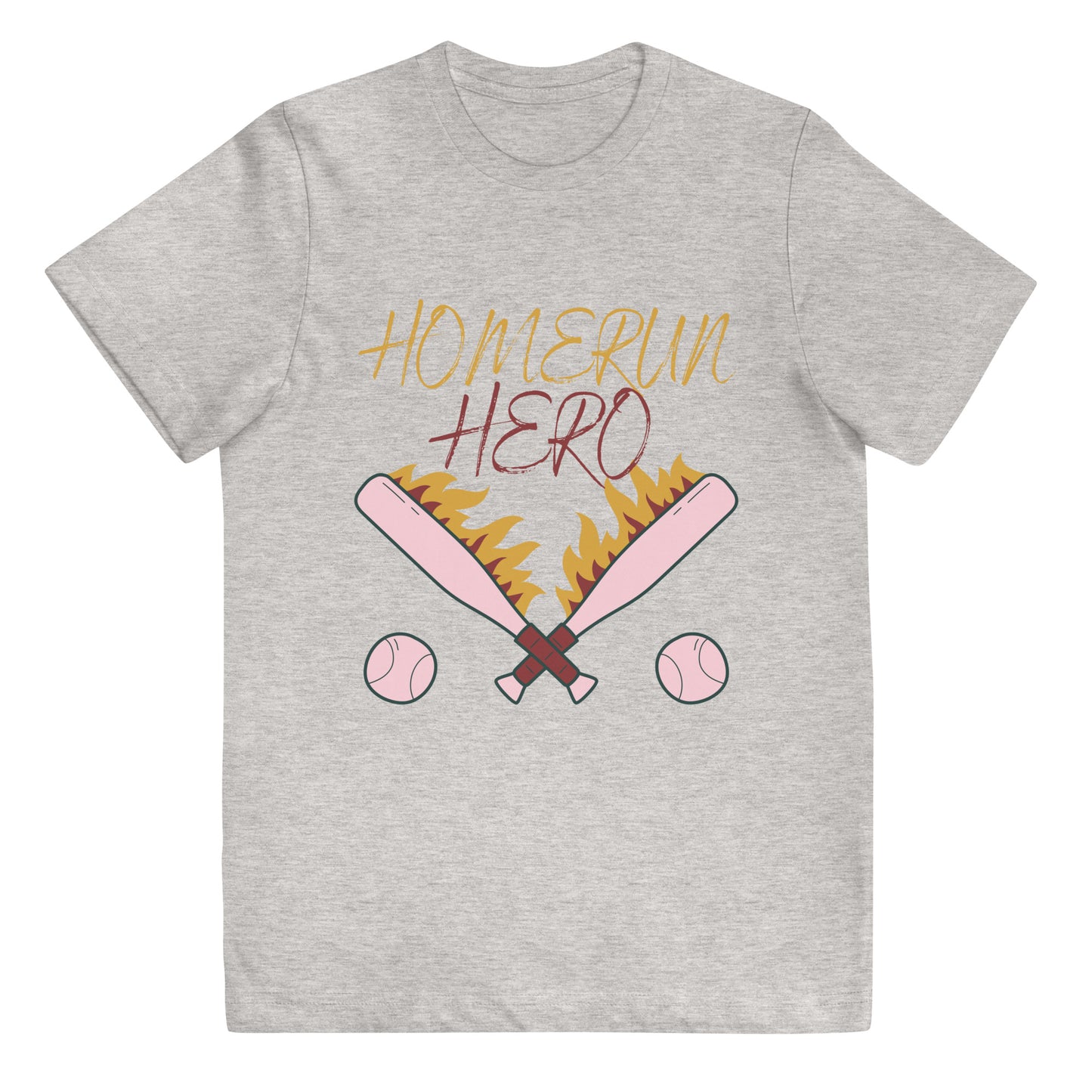 Baseball Homerun Hero Youth jersey t-shirt