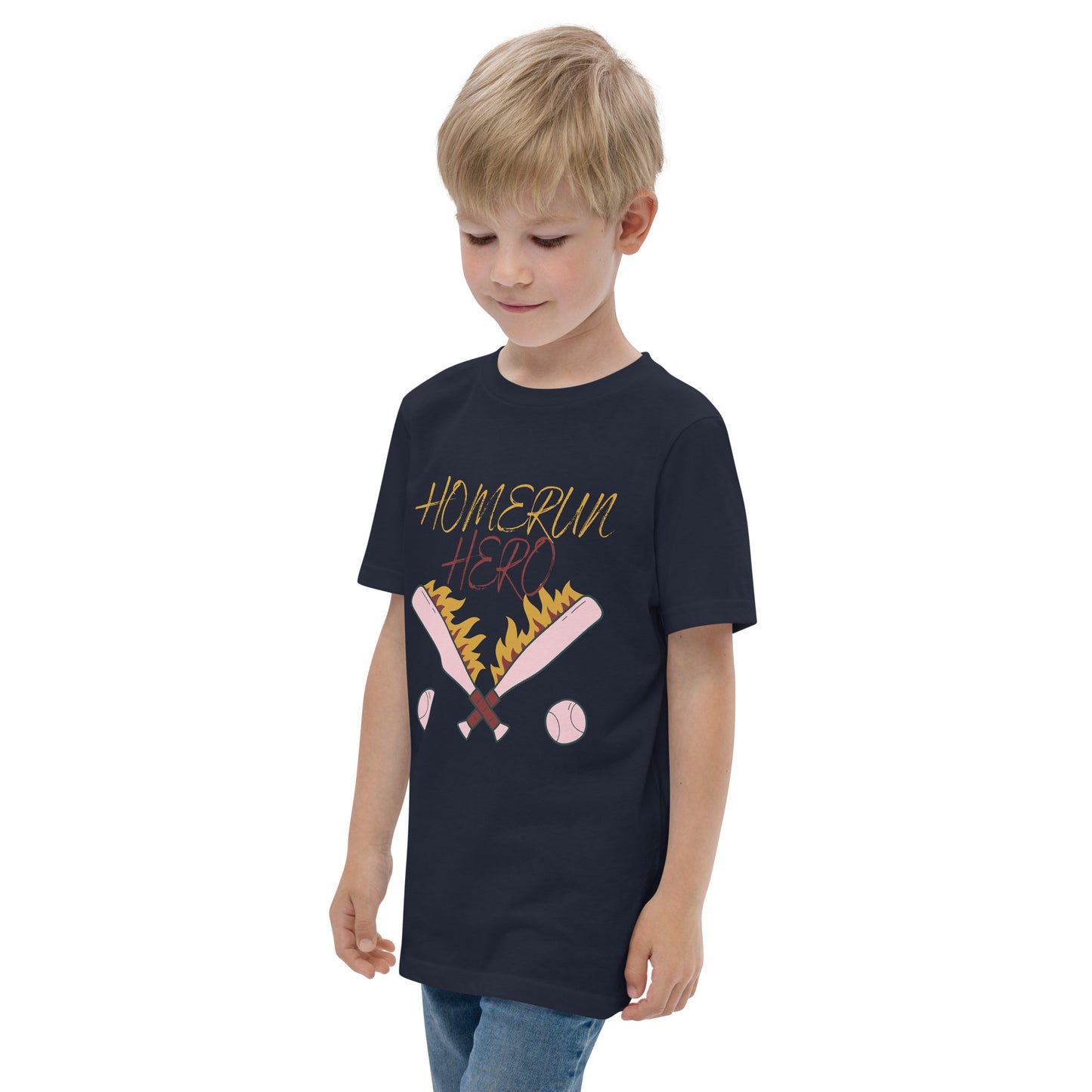 Baseball Homerun Hero Youth jersey t-shirt